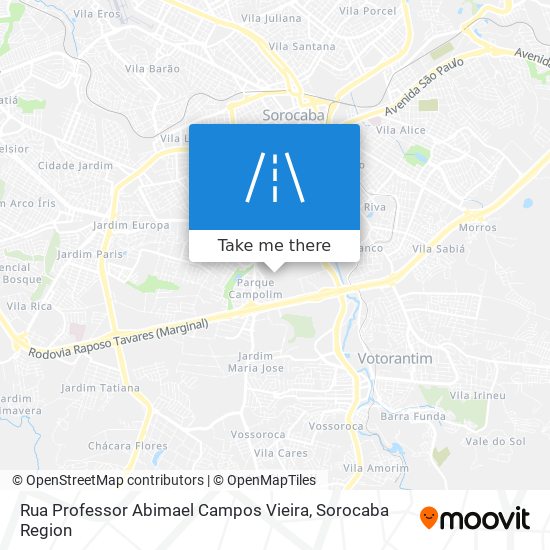 Rua Professor Abimael Campos Vieira map