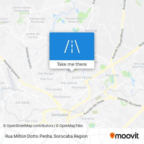 Rua Milton Dotto Penha map