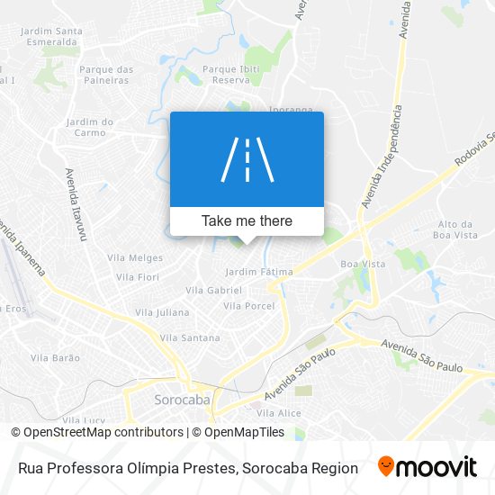 Rua Professora Olímpia Prestes map