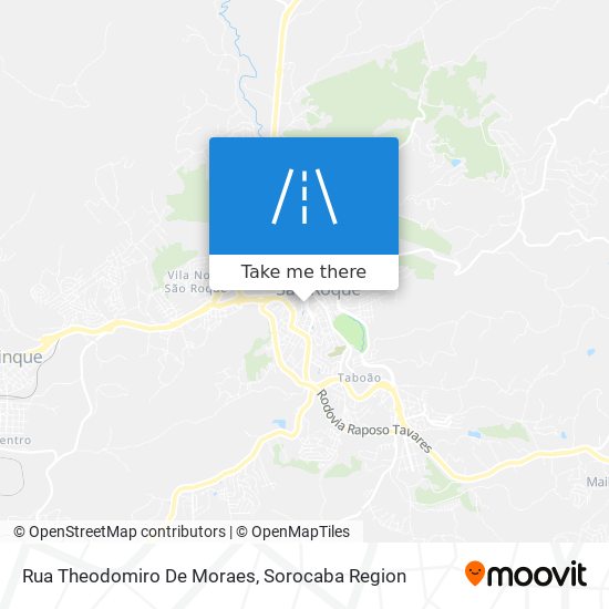 Mapa Rua Theodomiro De Moraes