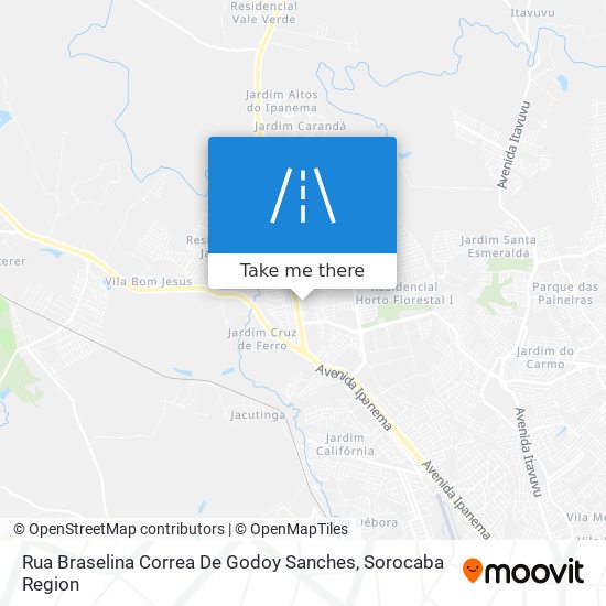 Mapa Rua Braselina Correa De Godoy Sanches