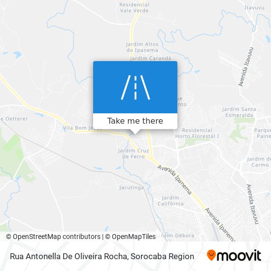 Mapa Rua Antonella De Oliveira Rocha