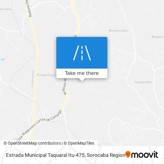 Mapa Estrada Municipal Taquaral Itu-475