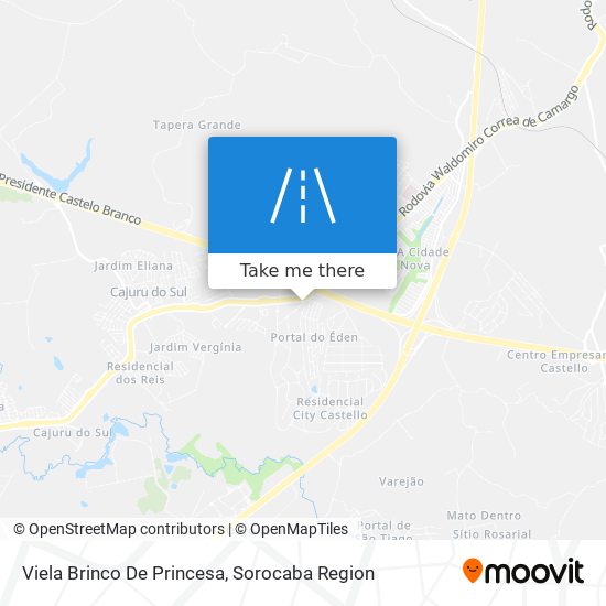 Viela Brinco De Princesa map