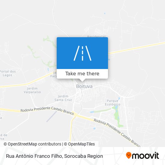 Rua Antônio Franco Filho map