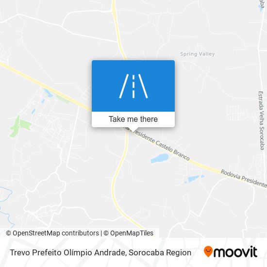 Trevo Prefeito Olímpio Andrade map