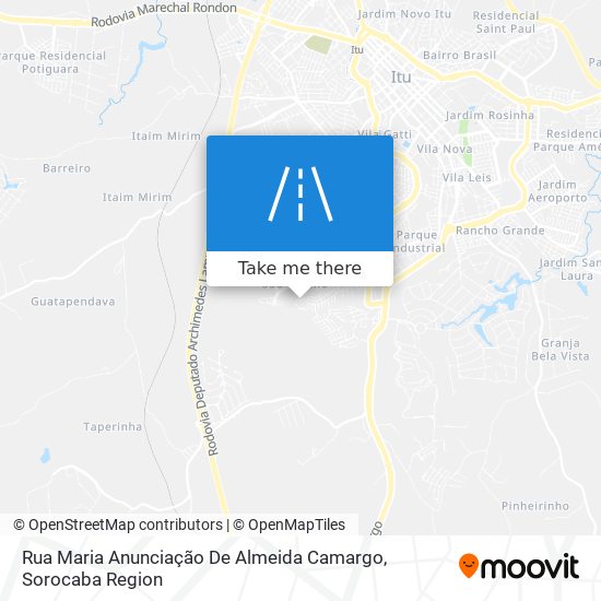 Mapa Rua Maria Anunciação De Almeida Camargo