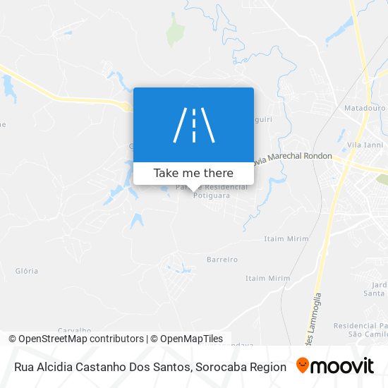 Rua Alcidia Castanho Dos Santos map