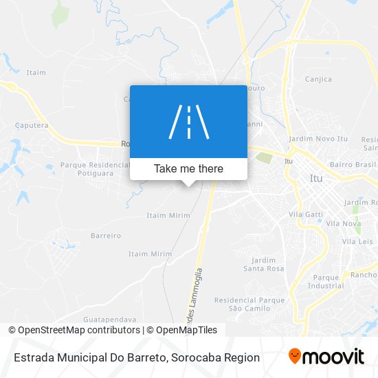 Estrada Municipal Do Barreto map