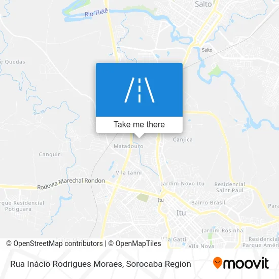 Rua Inácio Rodrigues Moraes map