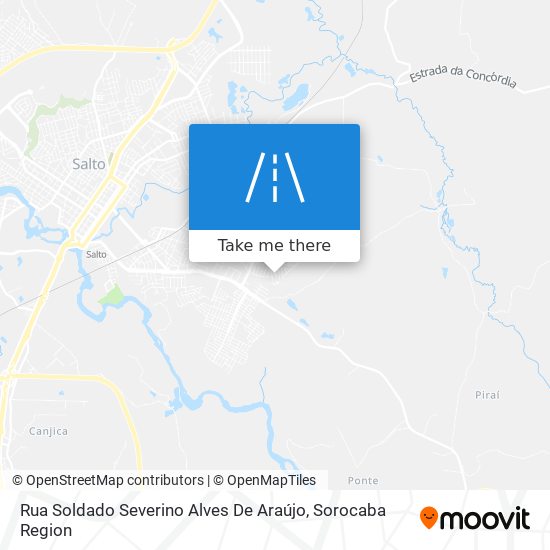 Mapa Rua Soldado Severino Alves De Araújo