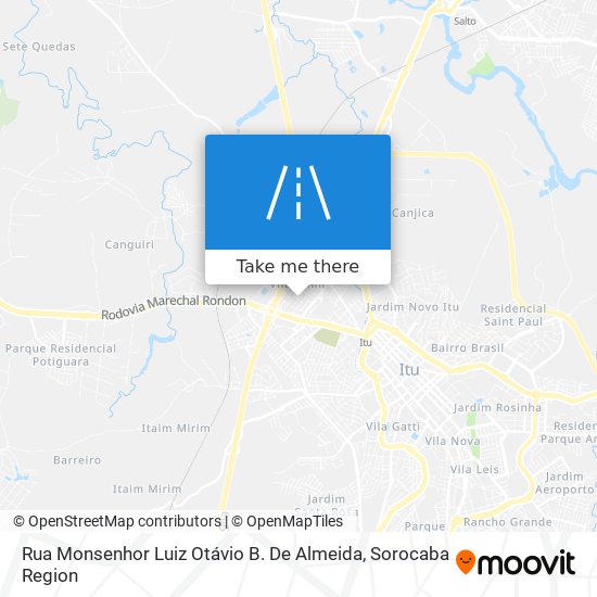 Rua Monsenhor Luiz Otávio B. De Almeida map