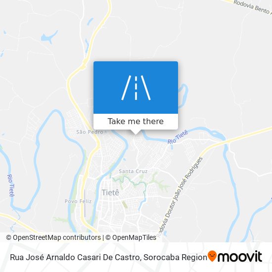 Rua José Arnaldo Casari De Castro map