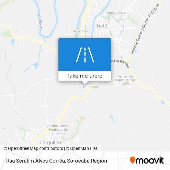 Mapa Rua Serafim Alves Corrêa