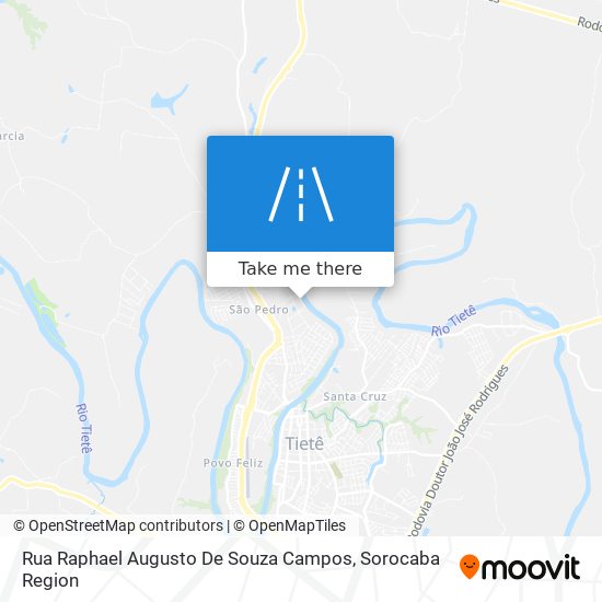 Mapa Rua Raphael Augusto De Souza Campos