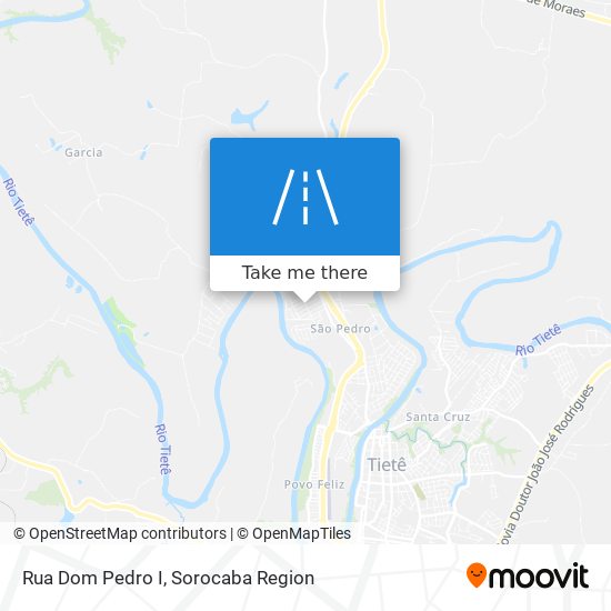 Mapa Rua Dom Pedro I