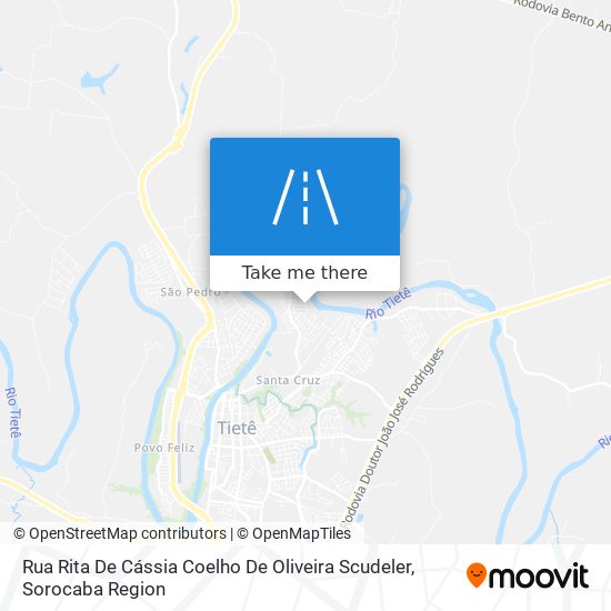 Mapa Rua Rita De Cássia Coelho De Oliveira Scudeler