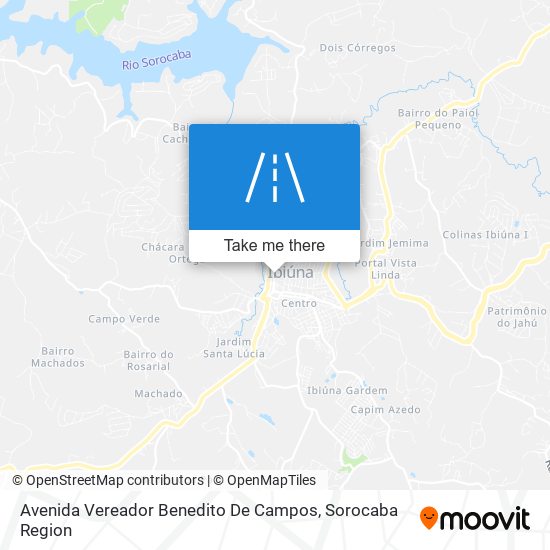 Mapa Avenida Vereador Benedito De Campos