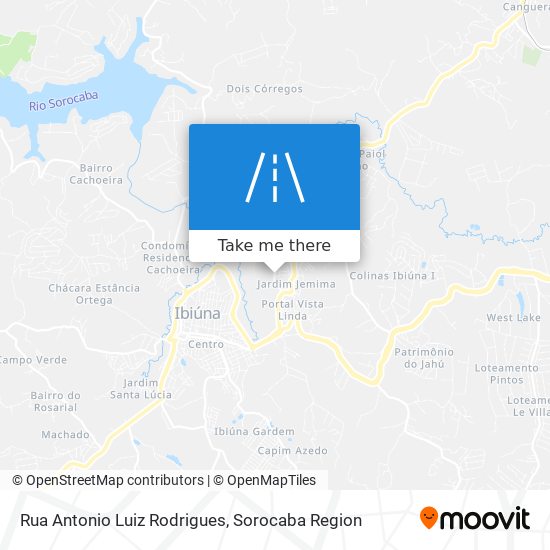 Rua Antonio Luiz Rodrigues map