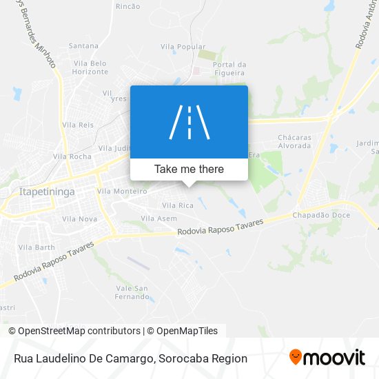 Mapa Rua Laudelino De Camargo