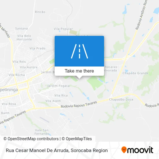 Rua Cesar Manoel De Arruda map