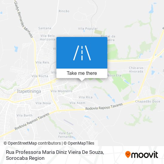 Rua Professora Maria Diniz Vieira De Souza map