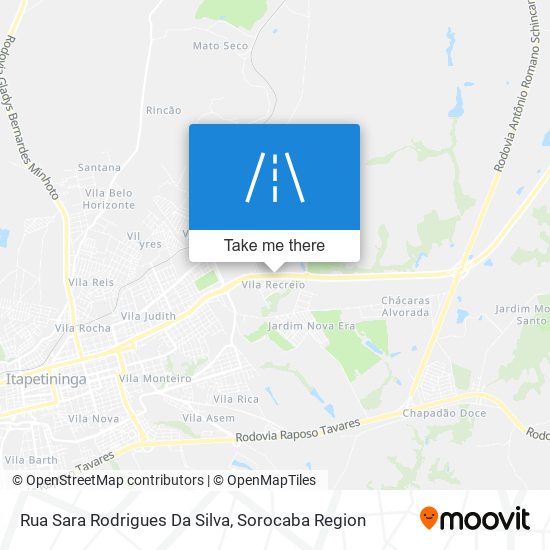 Rua Sara Rodrigues Da Silva map