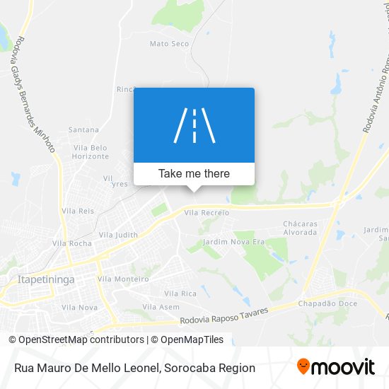 Rua Mauro De Mello Leonel map