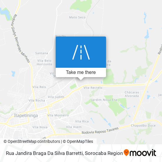 Rua Jandira Braga Da Silva Barretti map