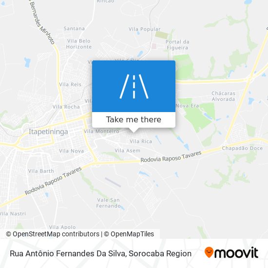 Rua Antônio Fernandes Da Silva map