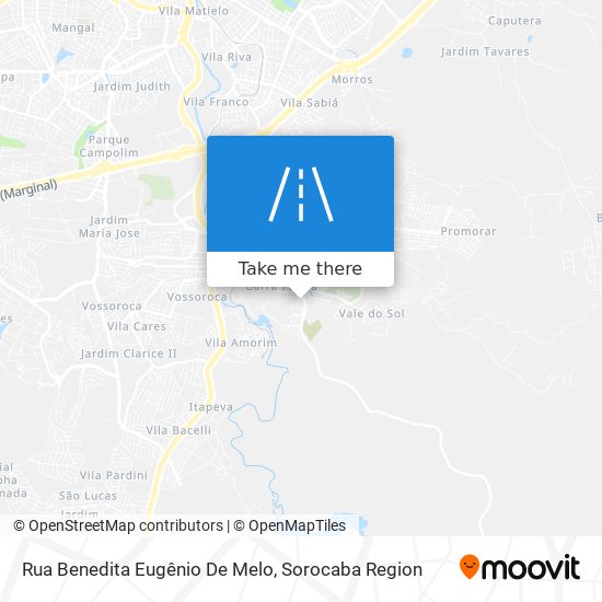 Mapa Rua Benedita Eugênio De Melo