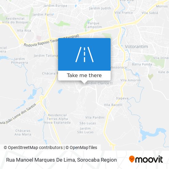 Mapa Rua Manoel Marques De Lima