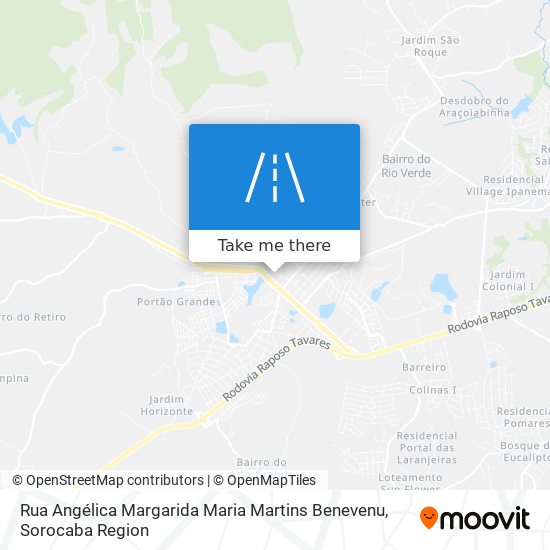 Mapa Rua Angélica Margarida Maria Martins Benevenu