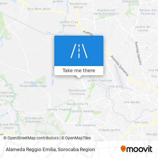 Alameda Reggio Emilia map