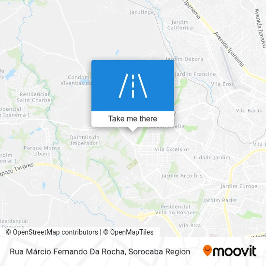 Rua Márcio Fernando Da Rocha map