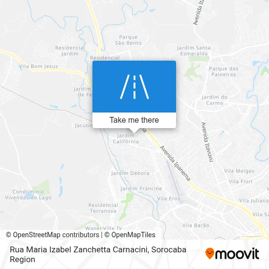 Rua Maria Izabel Zanchetta Carnacini map