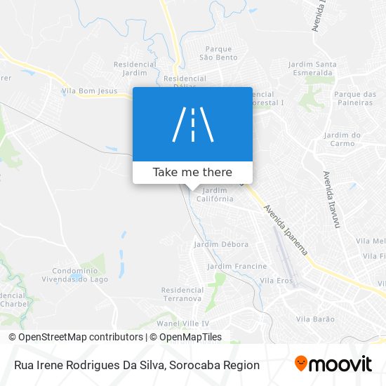 Rua Irene Rodrigues Da Silva map