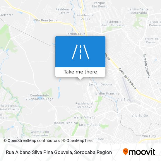 Rua Albano Silva Pina Gouveia map