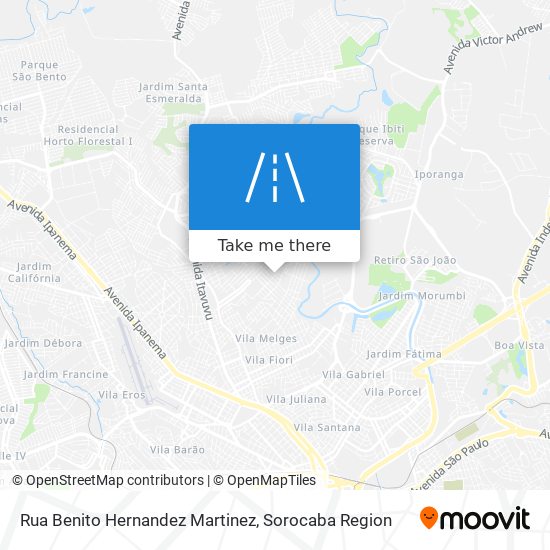 Rua Benito Hernandez Martinez map