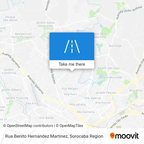Rua Benito Hernandez Martinez map