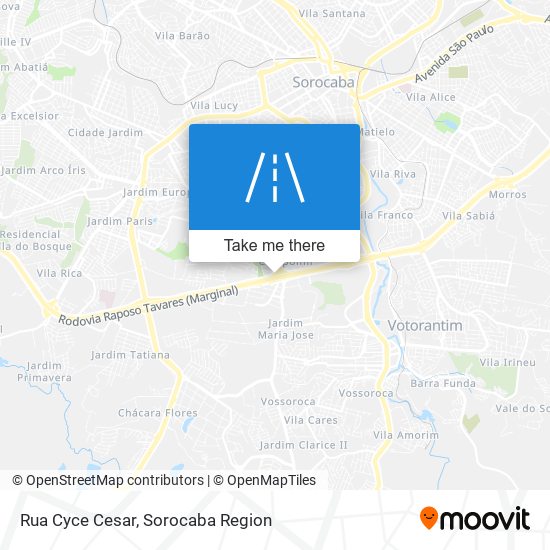 Rua Cyce Cesar map