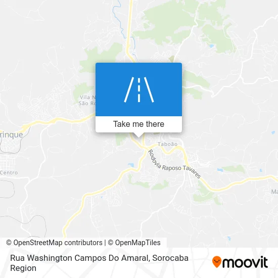 Rua Washington Campos Do Amaral map