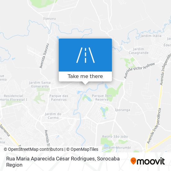 Mapa Rua Maria Aparecida César Rodrigues