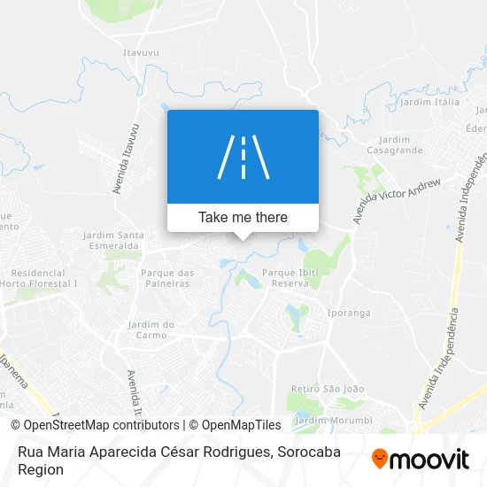 Rua Maria Aparecida César Rodrigues map
