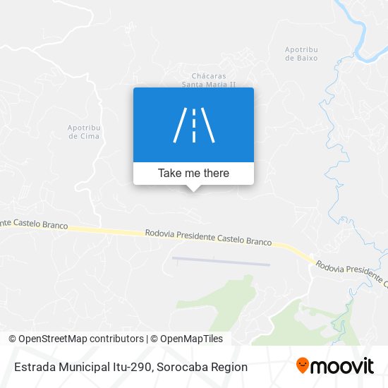 Mapa Estrada Municipal Itu-290