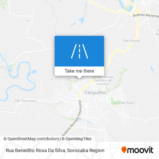Mapa Rua Benedito Rosa Da Silva