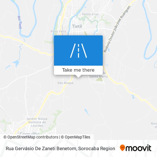 Rua Gervásio De Zaneti Benetom map