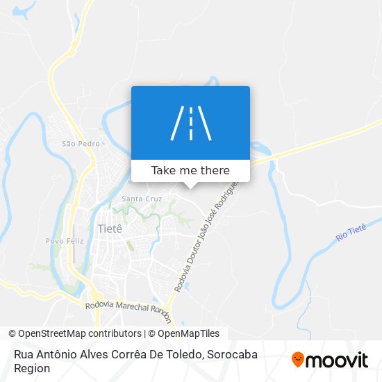 Mapa Rua Antônio Alves Corrêa De Toledo