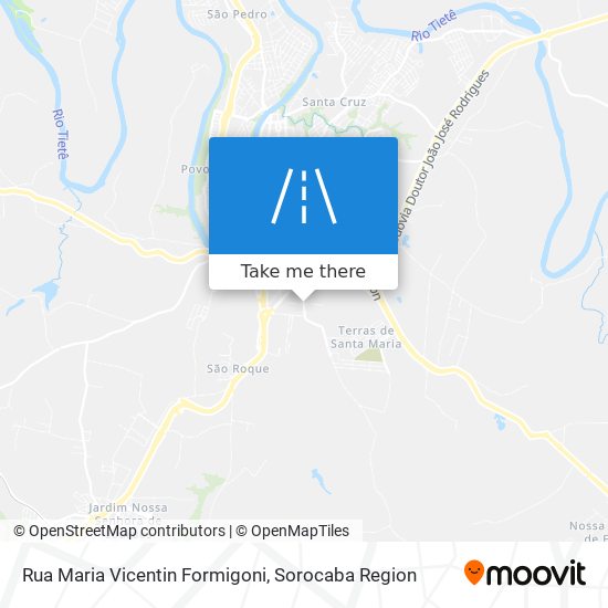 Rua Maria Vicentin Formigoni map