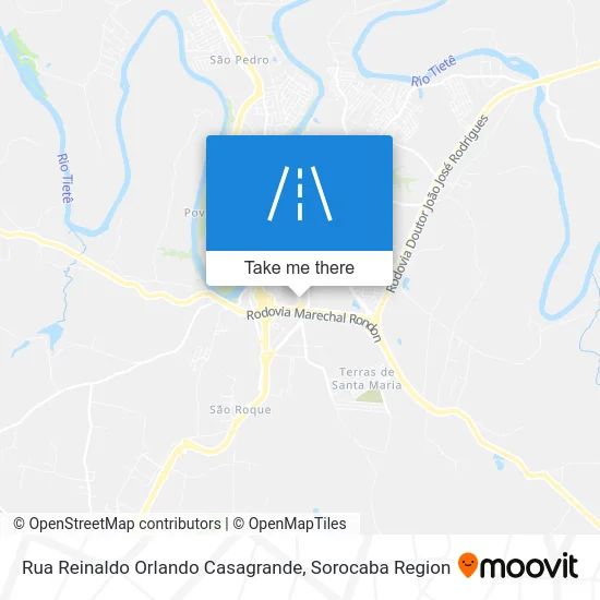 Rua Reinaldo Orlando Casagrande map